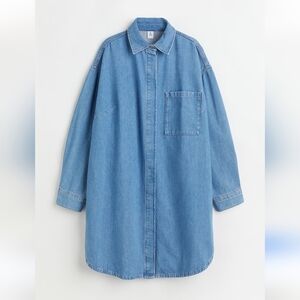 H&M Divided oversized denim shirt dress